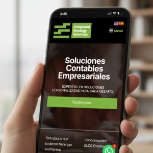 Sitio web móvil de Isaac Jacob Image & Technology con soluciones corporativas empresariales en Costa Rica