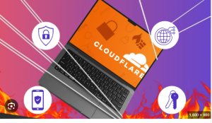 Mapa global de la red de Cloudflare mostrando sus puntos de presencia en todo el mundo.